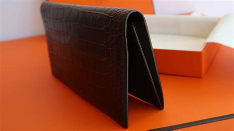 hermes mens alligator wallet
